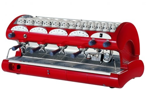 (image for) La Pavoni BAR-Star 4V Red Commercial Espresso Machine