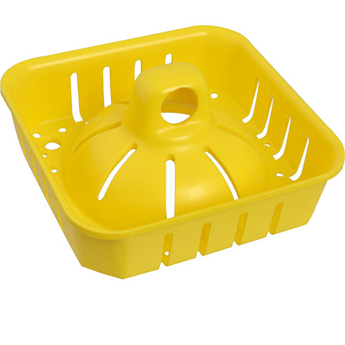 (image for) AllPoints 1021198 BASKET,FLOOR DRAIN (6"SQ,YLLW)