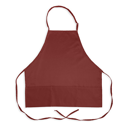 (image for) AllPoints 1040BRG KNG 27 in Bib Apron Burgundy 3 Pocket - Click Image to Close