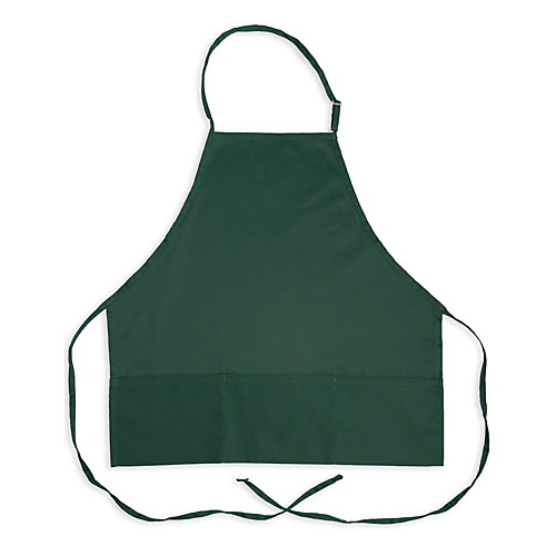 (image for) AllPoints 1040FGN KNG 27 in Bib Apron Forest Green 3 Pocket
