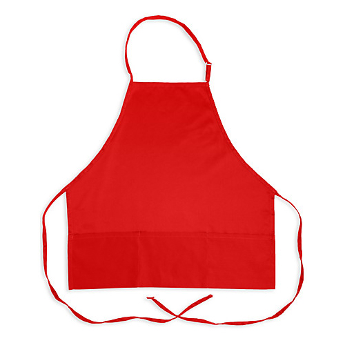 (image for) AllPoints 1040RED KNG 27 in Bib Apron Red 3 Pocket