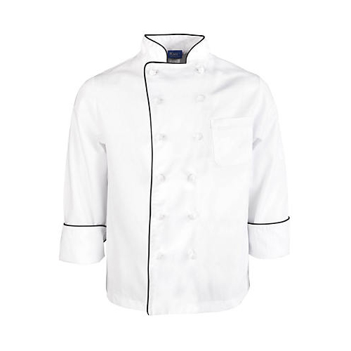 (image for) AllPoints 10492XL KNG 2XL Chef Coat Executive, Knot Buttons - Click Image to Close