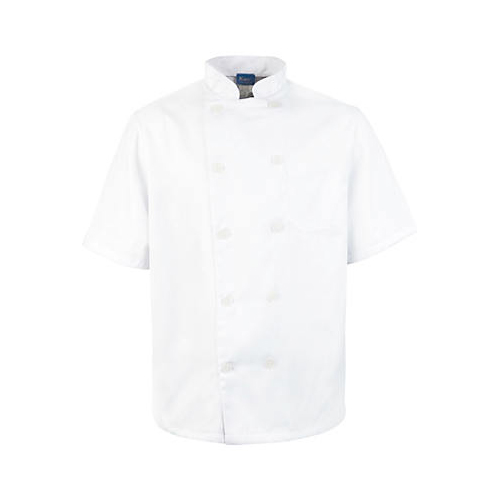(image for) AllPoints 10512XL KNG 2XL Mens Chef Coat Short Sleeve