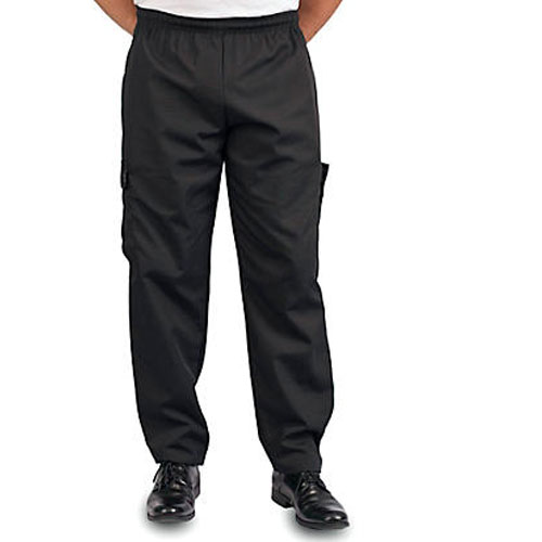 (image for) AllPoints 11382XL KNG 2XL Baggy Chef Pants Black - Click Image to Close