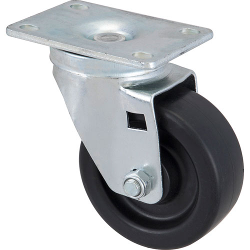 (image for) AllPoints 1201013 CASTER,PLATE(3-1/2"OD,SW L,BLK - Click Image to Close