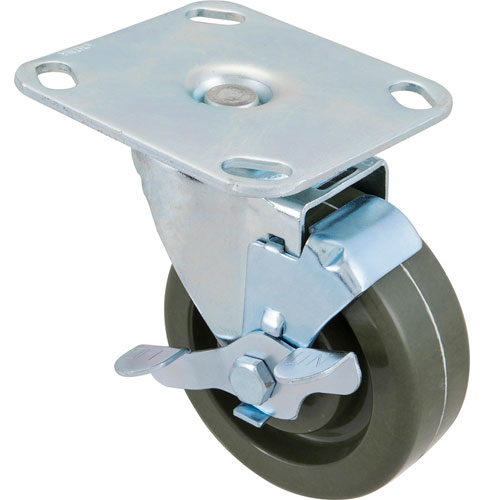 (image for) AllPoints 1201211 CASTER,PLATE4"OD,HI-TEMP W/ BRAKE - Click Image to Close