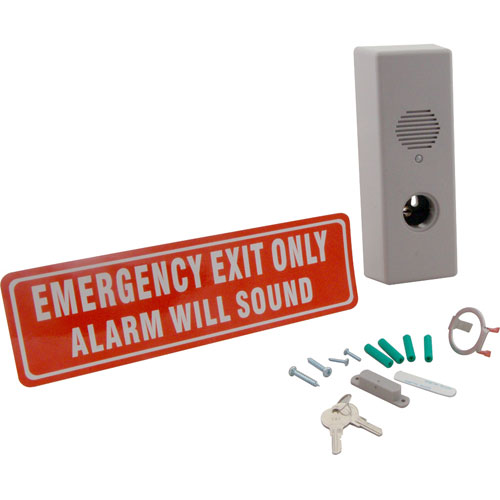 (image for) AllPoints 1341189 ALARM,DOOR EXIT , STEEL GRAY - Click Image to Close