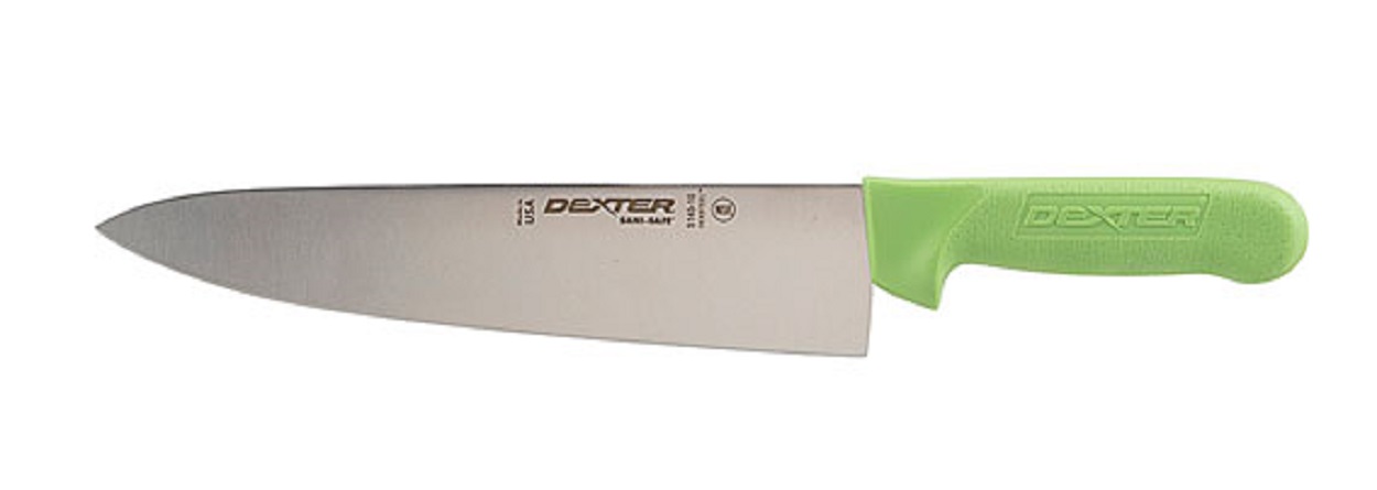 (image for) AllPoints 1371523 KNIFE, CHEF'S, 10",GREEN - Click Image to Close