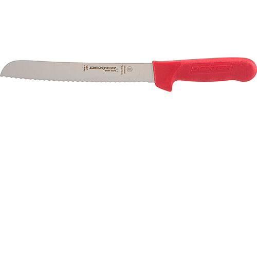 (image for) AllPoints 1371542 KNIFE,BREAD 8",SCALLOPED ,RED