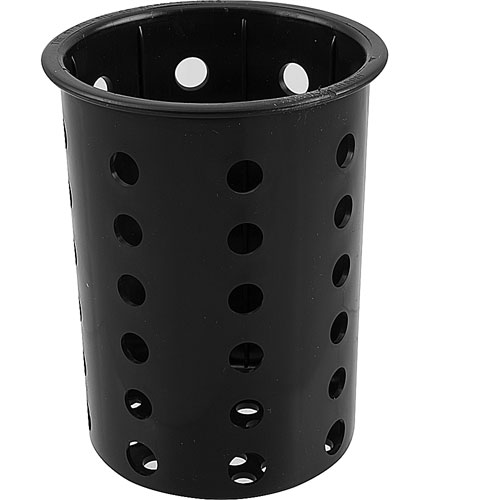 (image for) AllPoints 1371665 CYLINDER,SILVERWARE BLAC K PERFORATED, PLASTIC - Click Image to Close