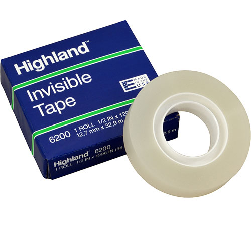 (image for) AllPoints 1391105 TAPE,INVISIBLE , 1/2"X108'