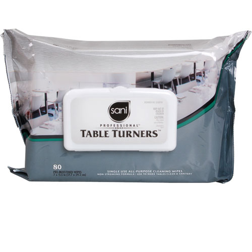 (image for) AllPoints 1412133 WIPES, TABLE TURNERS , 90CT, 12-PK