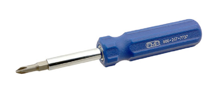 (image for) AllPoints 1421015 SCREWDRIVER (4-BIT, BLUE) - Click Image to Close