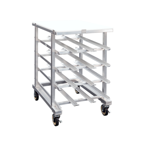 (image for) AllPoints 14518 Mobile Can Rack Half-Size, Poly Worktop