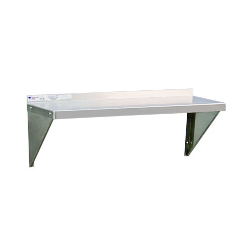 (image for) AllPoints 14583 Solid Wall-Mounted Shelf 15 in x 48 in, Aluminum