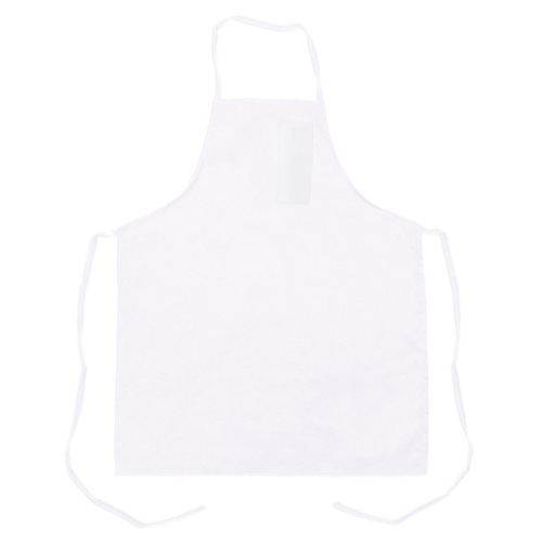 (image for) AllPoints 1461WHT KNG 32 in Bib Apron White Pencil Pocket - Click Image to Close