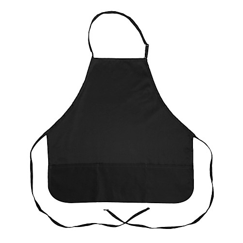 (image for) AllPoints 2104BLK KNG 27 in Bib Apron Rounded 3 Pocket Black - Click Image to Close