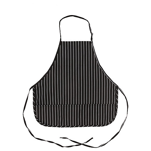 (image for) AllPoints 2119CKS KNG 27 in Bib Apron Rounded Striped 3 Pocket