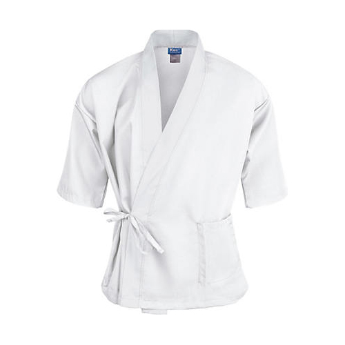 (image for) AllPoints 2129WHWH2XL KNG 2XL Sushi Chef Coat White 3/4 Sleeve - Click Image to Close