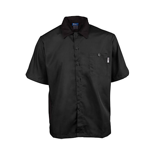 (image for) AllPoints 2240BKBK2XL KNG 2XL Chef Shirt Active Black SS - Click Image to Close