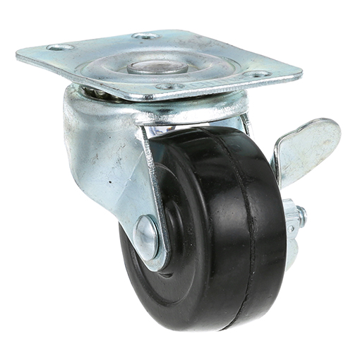 (image for) AllPoints 262380 PLATE MOUNT CASTER W/ BRAKE 2 W 1-7/8 X 2-5/16