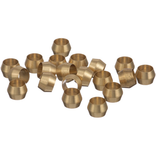 (image for) AllPoints 263650 FERRULE, BRASS - 1/4" (20/Pkg) - Click Image to Close