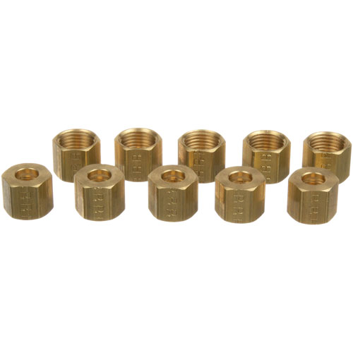 (image for) AllPoints 263651 NUT, COMPRESSION, 1/4" (10/Pkg) - Click Image to Close