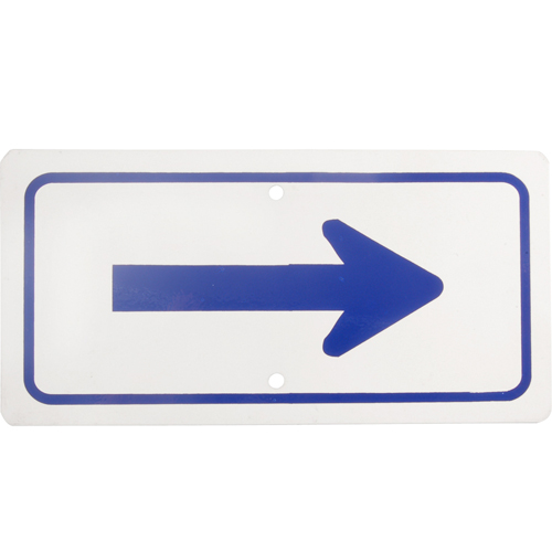 (image for) AllPoints 2801197 SIGN,ARROW , 6X12",BLUE/WHITE - Click Image to Close
