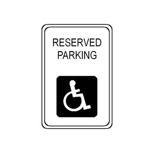 (image for) AllPoints 2801213 SIGN,RESERVED PARKING , 18X24
