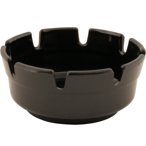 (image for) AllPoints 2801388 ASH TRAY , 4"RD,BLK PLST, 12-PK