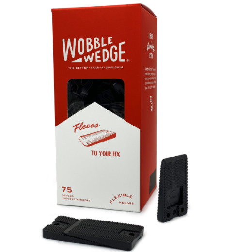 (image for) AllPoints 2801635 WOBBLE WEDGE, FLEXIBLE , BLACK, BX/75 - Click Image to Close