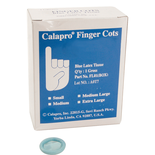 (image for) AllPoints 2801643 FINGERCOTS,BLUE , MED,144 COUNT - Click Image to Close