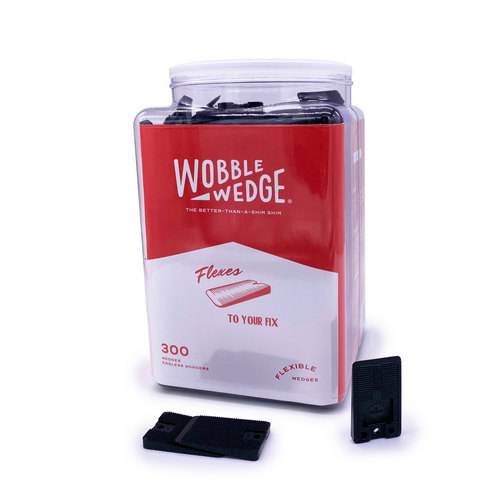 (image for) AllPoints 2801709 WOBBLE WEDGE, FLEXIBLE , BLACK, JAR/300 - Click Image to Close