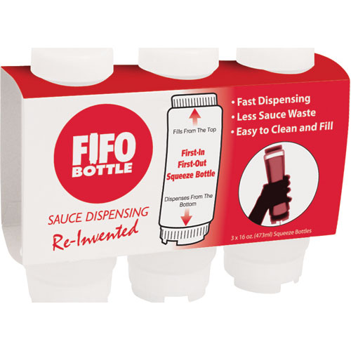(image for) AllPoints 2801819 BOTTLE,FIFO , 16 OZ,NSF,STD3 PK - Click Image to Close