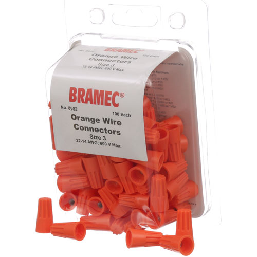 (image for) AllPoints 281663 NUTS, WIRE - ORANGE (100/Pkg) - Click Image to Close