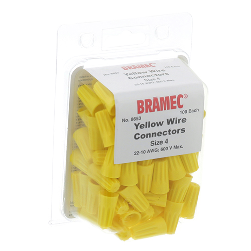 (image for) AllPoints 281678 NUTS, WIRE - YELLOW (100/Pkg) - Click Image to Close
