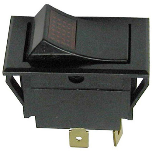 (image for) AllPoints 421519 ROCKER SWITCH RED LIGHTED - Click Image to Close