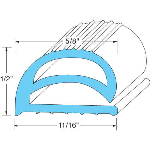 (image for) AllPoints 741135 GASKET, COMPRESSION - PER FOOT