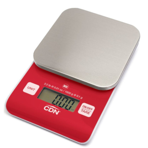 (image for) AllPoints 8121673 High Precision Scale Digital, 2 lb Red