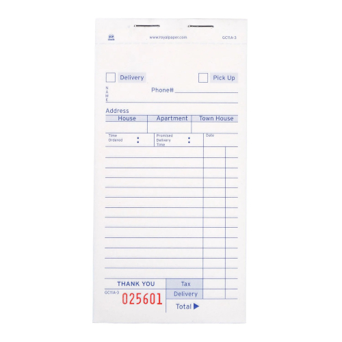 (image for) AllPoints 14259 Carbonless Delivery Form 3 part Booked PAD