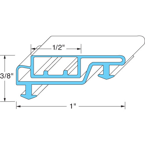 (image for) Anthony 20-11389-0001 DOOR GASKET 21-3/4W X 50-3/4 L OD