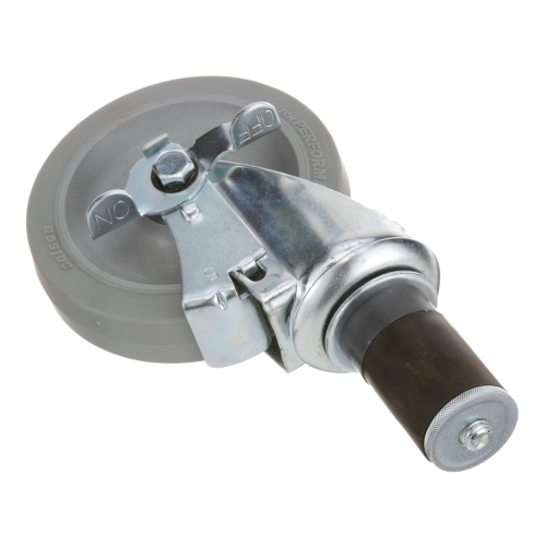 (image for) AyrKing B242 SWIVEL STM CASTR W/BRK 5 W 1-5/8 OD TUBING - Click Image to Close