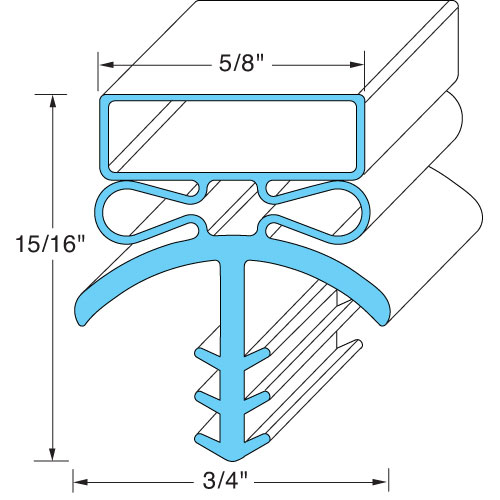 (image for) Bally BLRB16545 DOOR GASKET - Click Image to Close