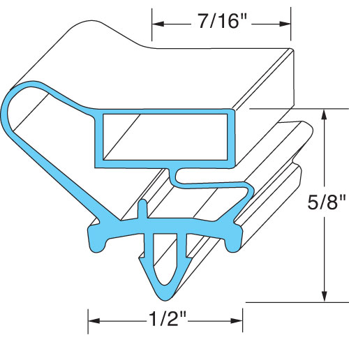 (image for) Beverage-Air 712-013C-05 OBS @ BEV GASKET, DOOR - Click Image to Close