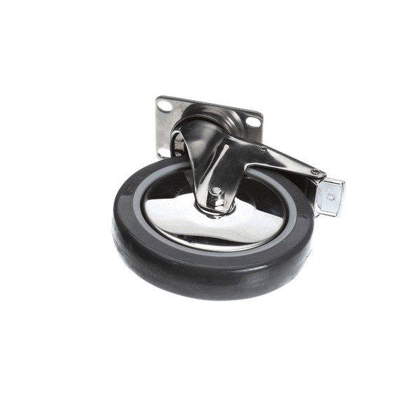 (image for) Blickman 8200612502 CASTER, 6" SWIVEL W/LOCK W/TOP PLATE S/S