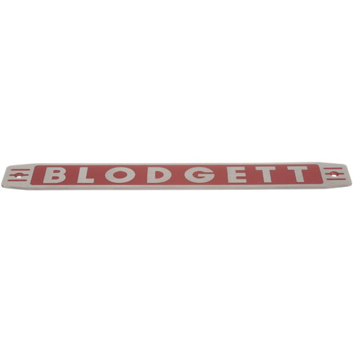 (image for) Blodgett 11255 NAME PLATE - Click Image to Close