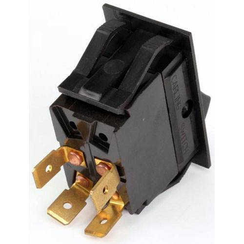 (image for) Blodgett 30464 ROCKER DPST SWITCH MATT BLACK