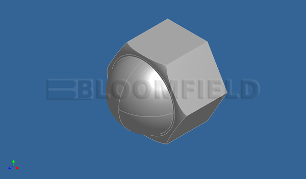(image for) Bloomfield 2C-70133 NUT 8-32 HEX ACORN SS