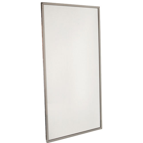 (image for) Bobrick B-165-1836 MIRROR,FRAMED , 36"HX18"W,S/S - Click Image to Close