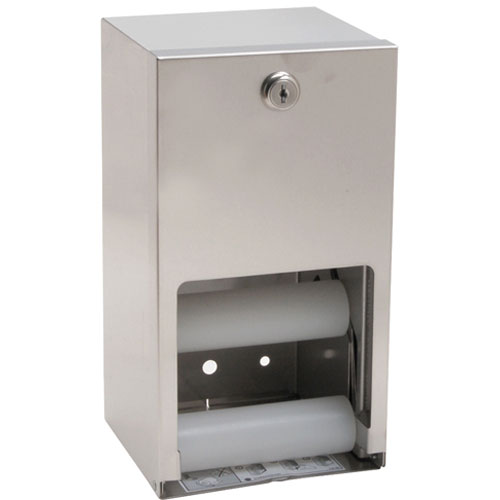 (image for) Bradley 5402 DISPENSER,TISSUE , 2 ROLL, S/S - Click Image to Close